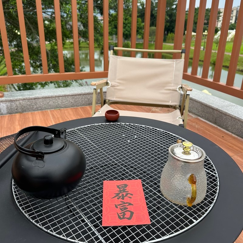 折叠篝火晚会盆烧烤架户外取暖烧柴烧碳锅炉家用庭院熏肉室内烤火