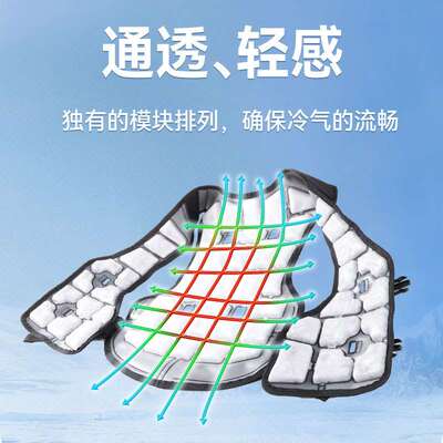 现货防暑冰马甲相变材料PCM冷感冰背心户外凉爽马夹服装冰内胆片
