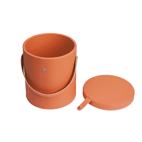 适用问界M8新M7车载垃圾桶袋置物盒改装汽车内饰收纳桶带盖装饰件