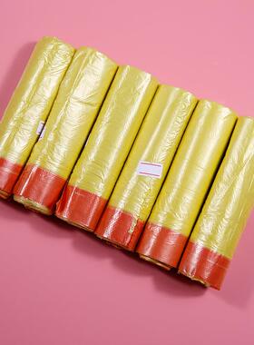 300卷/袋包价卖束彩厚色抽绳TLSY2206垃圾邮袋45*50cm加手提口穿