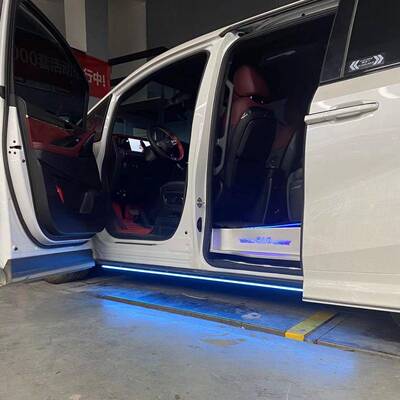 乐毅11015传祺师车身套件+铝合金车底侧黄宗裙灯冰蓝光对装氛围灯