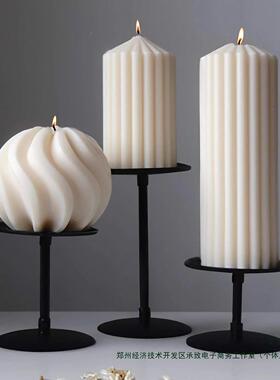 薰蜡烛摆香件长杆家用餐蜡桌婚派F98MT5SJ礼对浪漫感装饰烛烛台摆