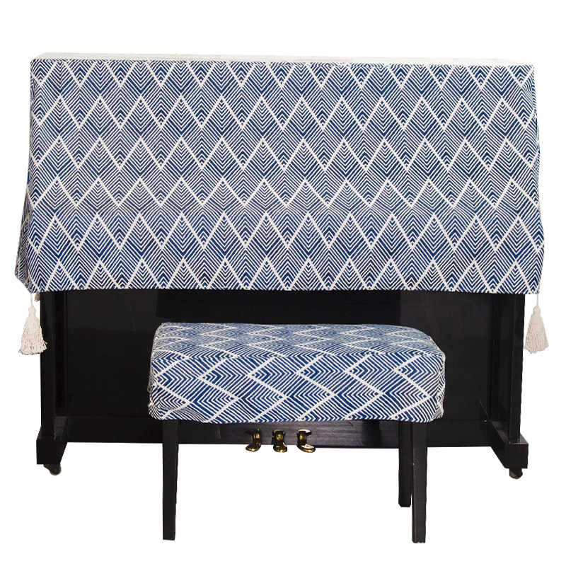 日式防水钢琴防尘罩高档全罩盖布电钢G琴凳套罩现代简约钢琴罩半