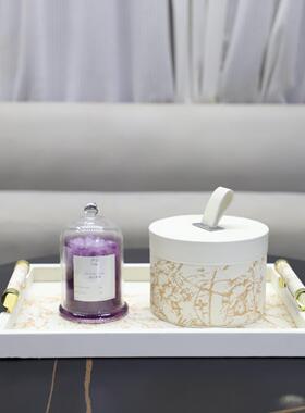 式轻奢欧高室级感皮革相框收纳盒桌面QXR摆件客厅卧帽间家衣居装