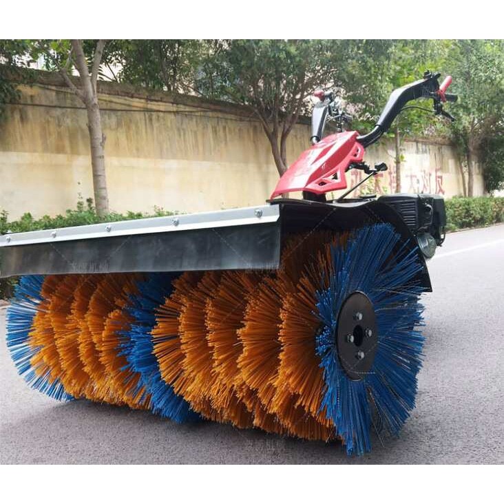 厂家供应车载式扫雪滚刷铲车加装清雪毛刷路面燃油清雪机