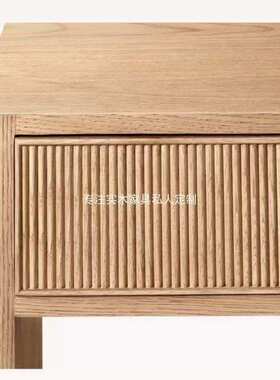 美式RH实木玄关台北欧玄关柜走廊入户小吧台桌简约日式原木供桌