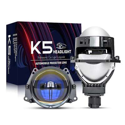 K5双光透镜3寸2.5寸双灯杯65W大功率汽车LED大灯LED车灯H4 H7 H11