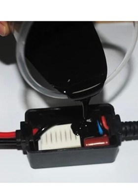 黑色灌封胶AB胶水环氧树脂耐高温2000度线路板电容器密封胶导热胶