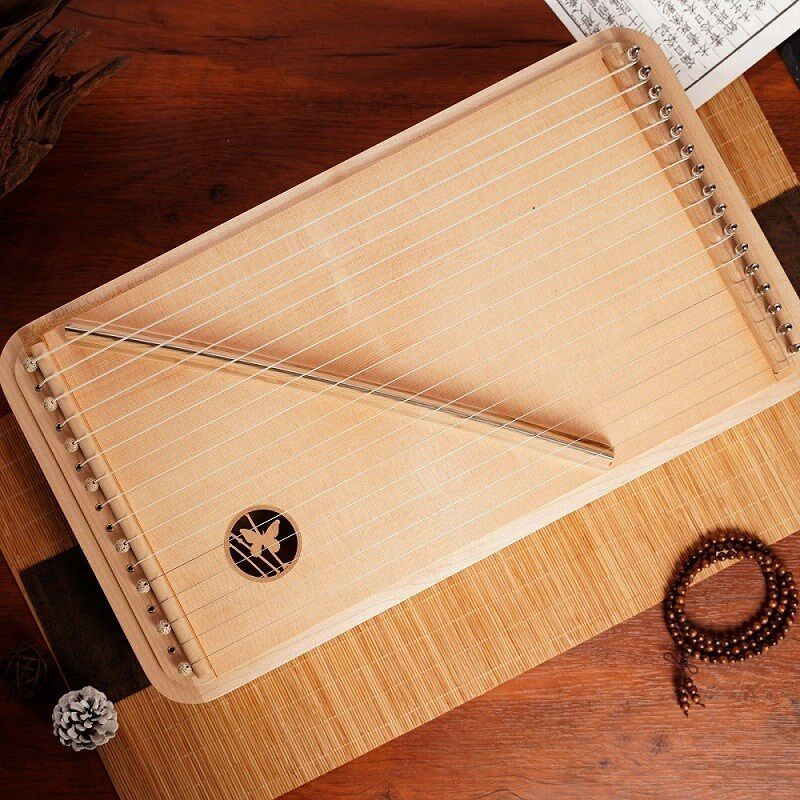 16弦迷你小型超薄可携式初学者入门专业演奏级古筝练指器旅行琴