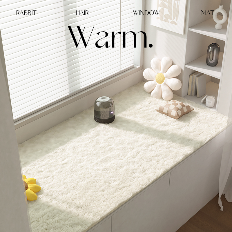 网红ins风飘窗垫窗台垫阳台垫子定制榻榻米垫子装饰地毯四季通用