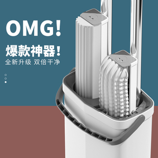 拖把海绵免手洗吸水拖把家用一拖净懒人大号干湿两用胶棉头地拖布