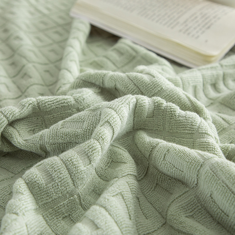 老式毛巾被纯棉成人毛圈全棉提A花毛巾毯子床单盖毯沙发用夏季薄