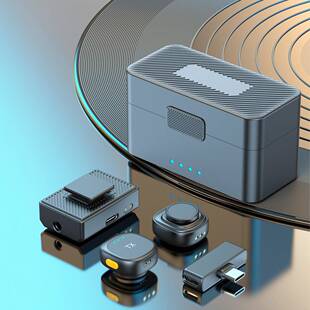 接私模领夹式麦克风相机专用收器磁吸夹领摄收音麦80262克风直播