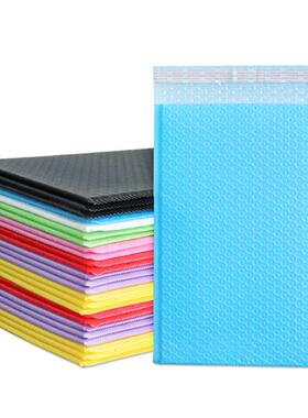 DTR批奶蓝色气泡袋粘加厚快共挤膜气泡递包装袋彩色大量自袋