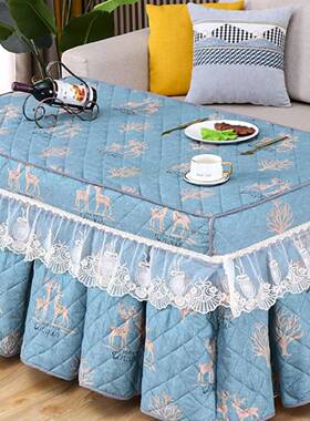 电罩套加绒加厚烤火烤F9689T67罩套长方茶几罩形套电暖炉家用火炉