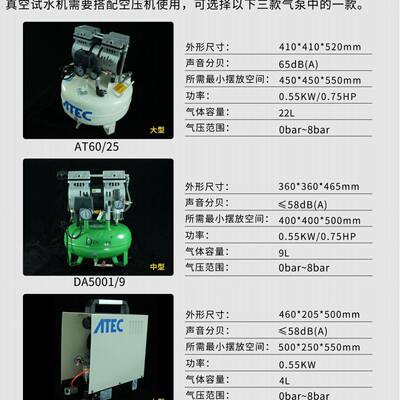 修6142表工具表音匠新款测试防真水空试机空气水压缩机静气泵（三