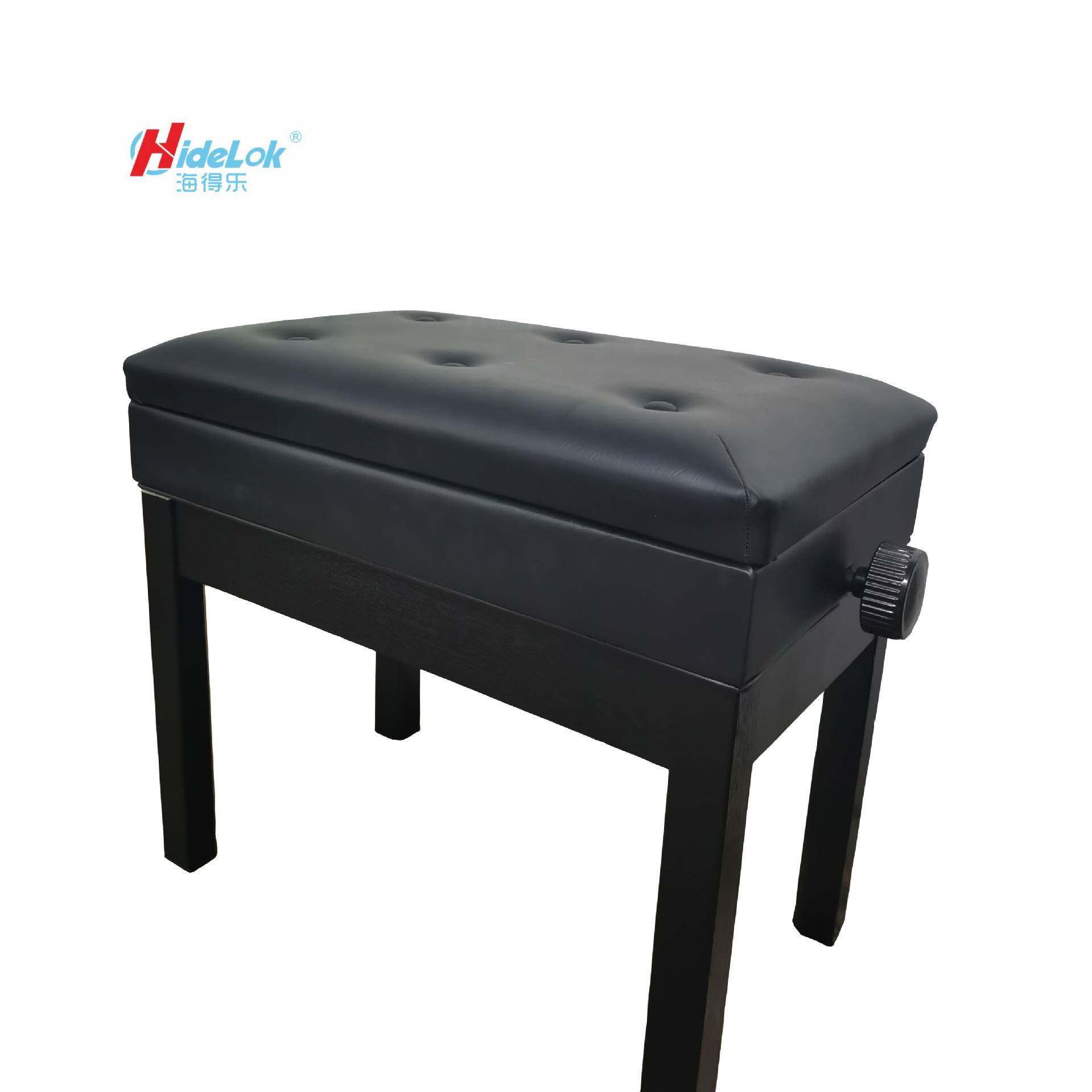 结实单升降带书箱纽扣钢琴凳钢木腿SBQ面木纹款牢固电琴人凳有书