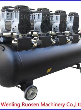 无油空气压缩机,220v,8bar低噪音空压机,工业空压机，活塞式气泵