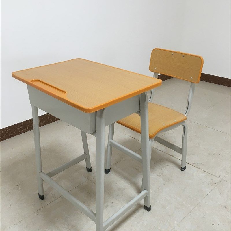 家用学习桌中小学生补习班培训辅导班教室学校单人课桌椅厂家直销