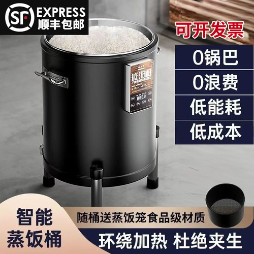 伟纳斯智能电热蒸饭桶商用大容量电蒸箱蒸饭机蒸饭柜木桶饭电饭锅