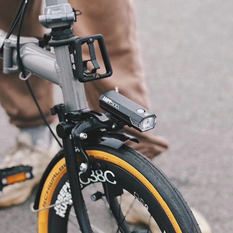 CATEYE适用brompton小布折叠自行车配件夜骑高亮车前灯架骑行车灯