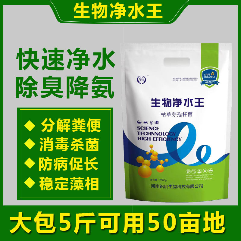 鱼塘微生物净水剂虾塘水质净化剂解决池塘黄黑绿水浑浊消毒杀菌剂