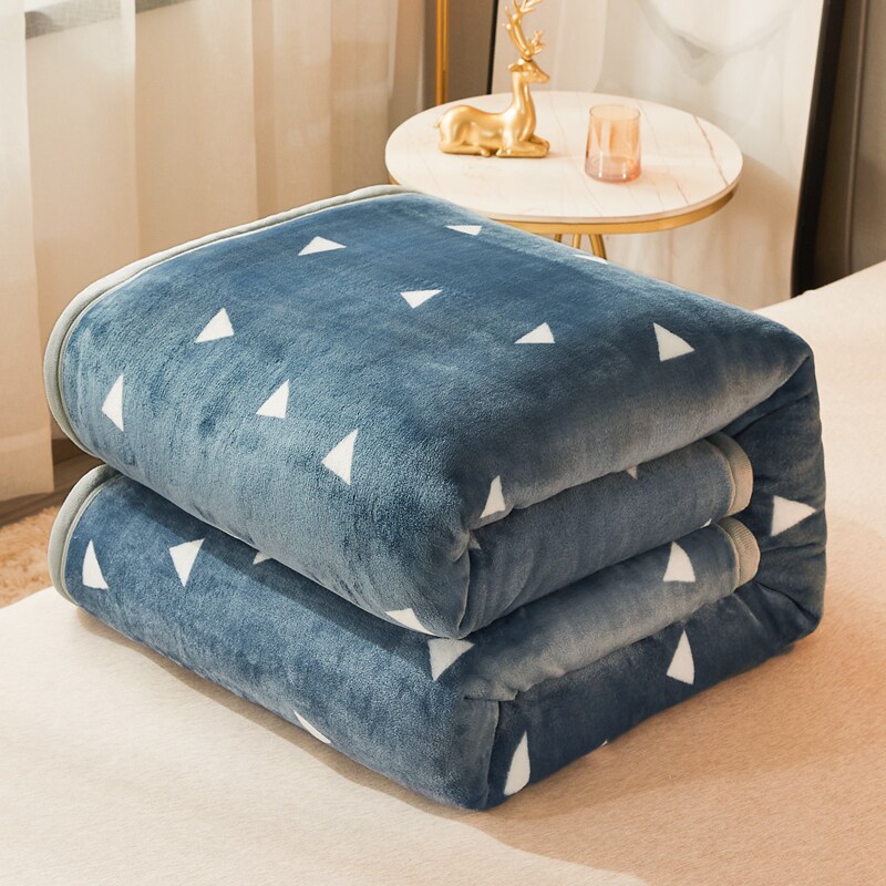 珊瑚毛毯子垫法兰绒毯床单人学生宿舍春秋被子铺床上用冬季加厚款