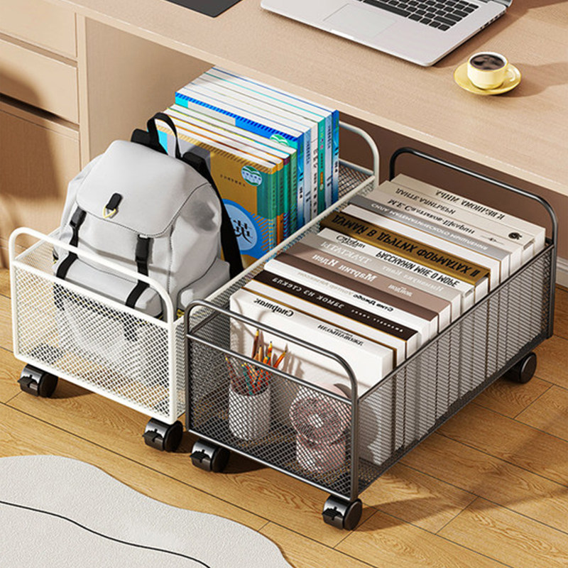 书本收纳箱学生教室用装书箱子桌下书包收纳架桌面书箱放书收纳盒