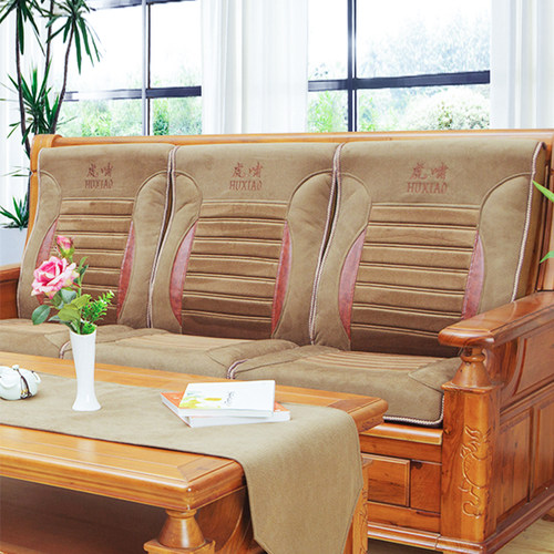 虎啸老式实木中式红木沙发坐垫带靠背一体联邦椅海绵垫加厚加硬