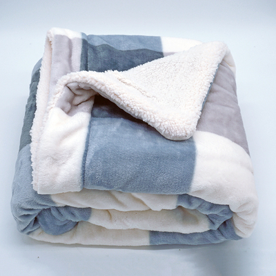 双层加厚珊瑚绒毯子儿童单人办公室沙发盖腿午睡冬季被子小毛毯