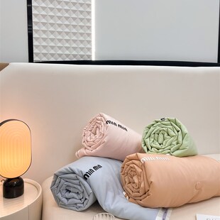 天丝锦夏凉被柔软被子宽边刺绣轻薄凉感冰丝单双人空调被可机洗新