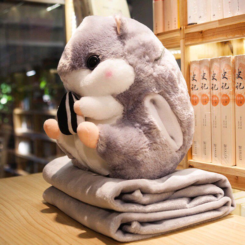 胖仓鼠公仔毛绒玩具充电暖手抱枕宝宝插手捂手布娃娃可爱玩偶女生