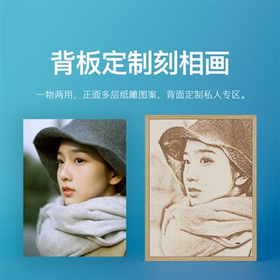 照片定制  纸雕灯背面雕刻你的照片