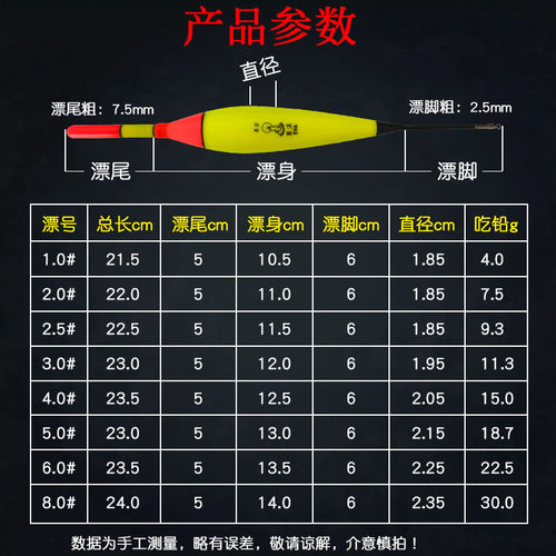 EVA滑漂矶钓电子鱼漂夜光漂立式滑漂矶竿用海钓阿波远投浮漂配件