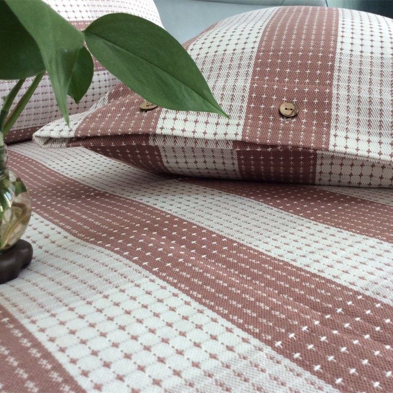 精品新疆棉老粗布凉席加厚全棉提花空调席棉麻特厚床单贴身三件套,床上用品,床单,淘宝优惠券,粉丝福利购,淘宝优惠卷