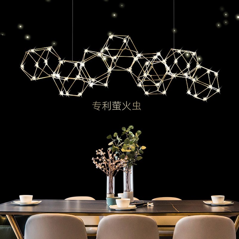 餐厅吊灯2023年新款 意大利吧台灯萤火虫极简轻奢饭厅家用网红led