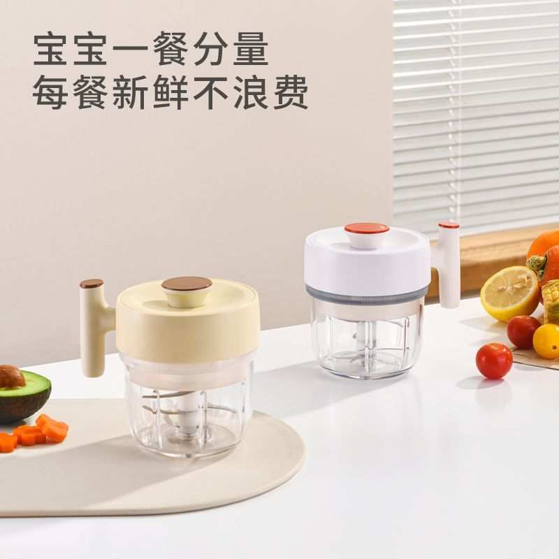 手动研磨机高硼硅玻璃防溅家用易宝宝辅食拆洗研磨器多功能