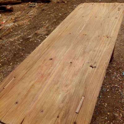 厂家木板 松木老榆木然边整板桌面隔板