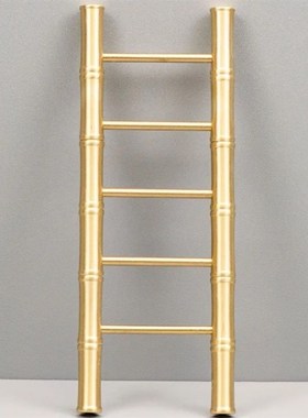 真铜梯子纯铜步步高升摆件黄铜竹节梯子装饰品节节高升摆件工艺品