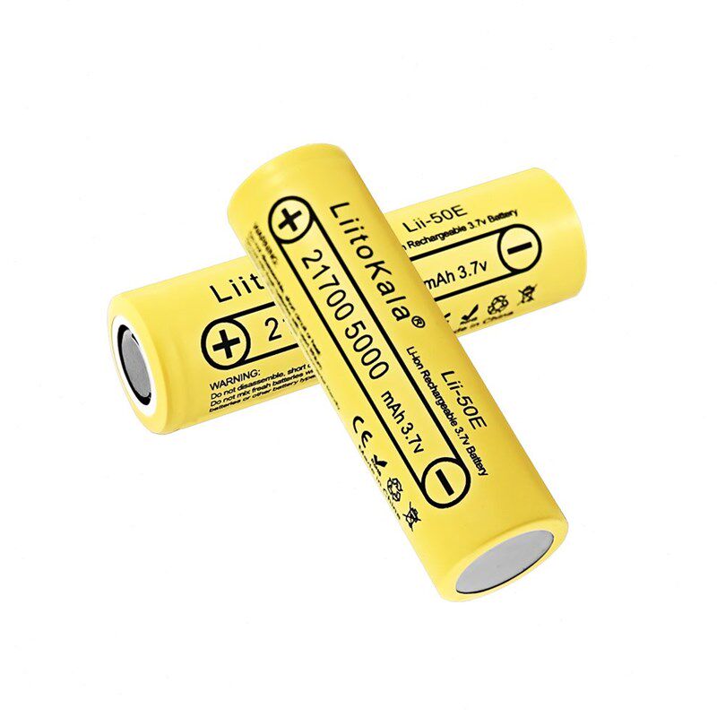21700锂电池3.7V/4.2V大容量5000毫安充电电池平头动力型电池组芯