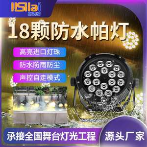 丽思徕 户外亮化18颗六合一防水帕灯文旅景区照树灯led全彩灯光