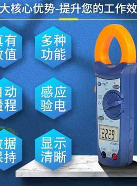 伊万厂家VC3267+自动量程真有效值相对值感应验电万用钳形表