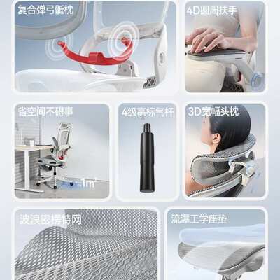 B100Pro人体工学椅电脑椅家用办公椅久坐电竞椅