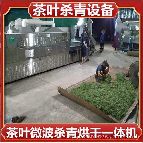 微波茶叶杀青机新型隧道式微波茶叶杀青设备盒饭加热一体机自动