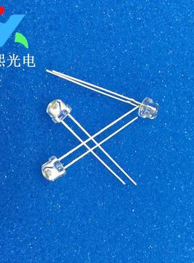 长脚5MM草帽白发紫色led直插灯珠二极管F5紫灯灭蚊紫光