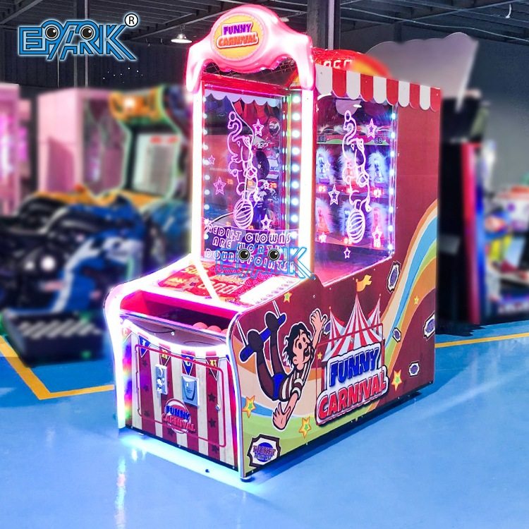 电玩城儿童乐园狂欢派对疯狂小丑投球游戏机砸球娱乐游艺机设备厂