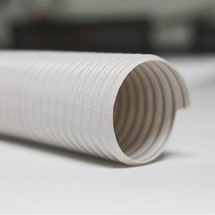 801W PVC软管带钢丝加强 白色蛇皮管 柔软随意弯曲真空吸尘管