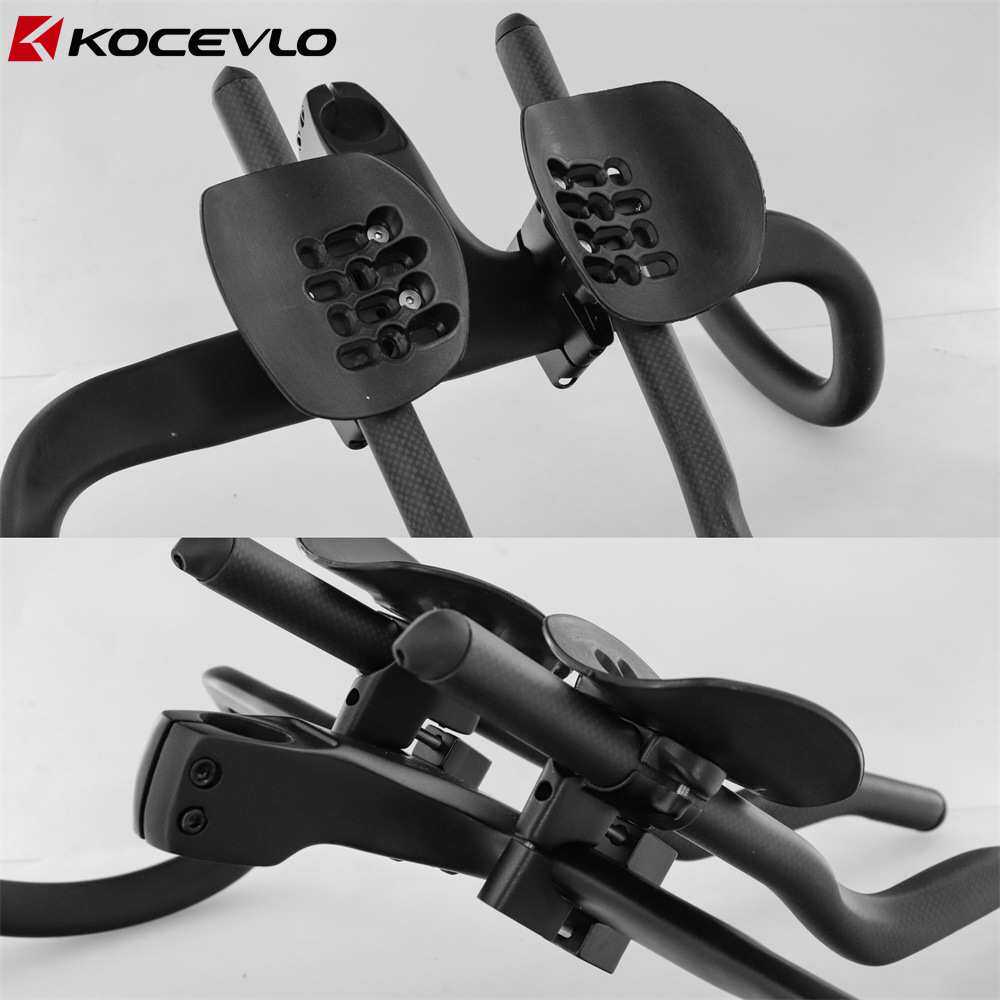 KOCEVLO自行车铁人三项碳纤维破风公路加长TT车把休息把