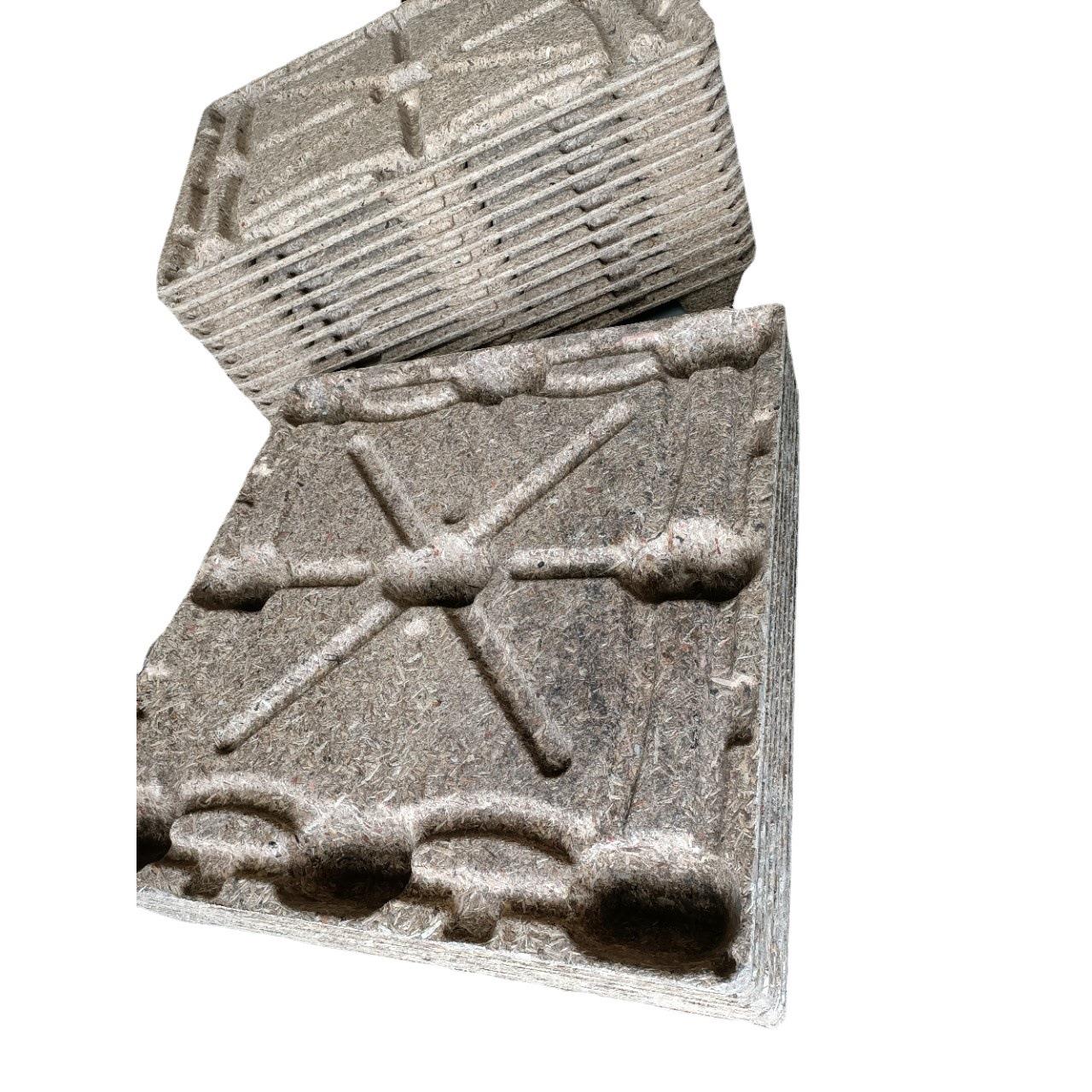 家用一次性四面进叉防滑木屑模压托盘