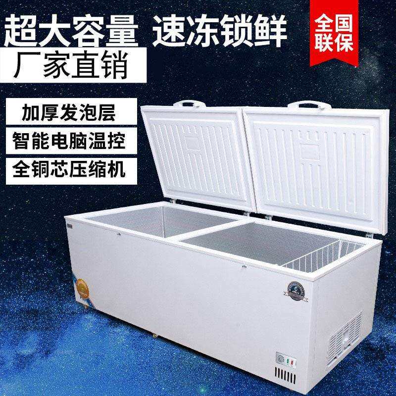 商用大容量冷柜单温双温商用冰柜冷藏冷冻柜保鲜冰箱雪糕柜